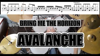 Bring Me The Horizon  Avalanche  Drum Cover With TABS [upl. by Rrats]