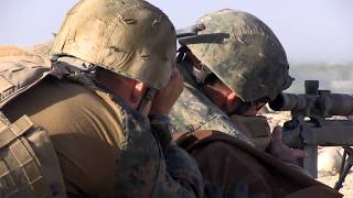 ONE SHOT ONE KILL Marine Scout Sniper kills a Taliban sniper [upl. by Khai]