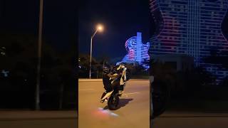 Kawasaki ZX6R wheelie at Hard Rock Hotel 🎸 [upl. by Sharma]