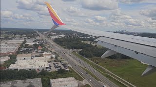 Southwest Airlines Boeing 737700 Landing  Tampa International Airport [upl. by Derwon]