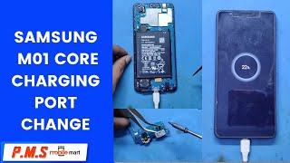 Samsung M01 Core Charging Pin Change  M01 Core Charging Problem  Charging Port Change [upl. by Siegel]