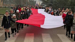 100 Rocznica Odzyskania przez Polskę Niepodległości uroczystości gminne Małkinia Górna [upl. by Vyky]