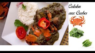 Recette calalou créole guyanaise guyane couleur exotique crabe [upl. by Enylecoj]