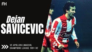 Dejan Savicevic ● Goal and Skills ● Crvena Zvezda 31 Apollon Limassol ● Champions League 199192 [upl. by Schwing]