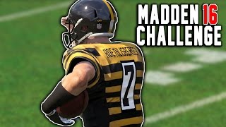 Big Ben Roethlisberger Kick Return  Kick Returning With Quarterbacks  Madden 16 NFL Challenge [upl. by Llertnahs]