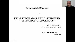 15Asthme en état durgence Dr Khenouf  Pneumo [upl. by Hamann864]