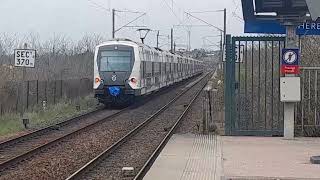 RER A et Transilien L à Achères Villes Maison Laffite et Houilles sur Carrières [upl. by Alake]