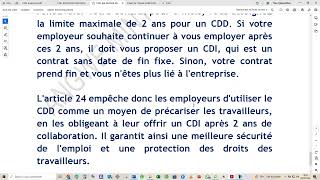 Contrat à Durée Déterminée CDD et Contrat de Mission CM  Que comprendre [upl. by Uziel]