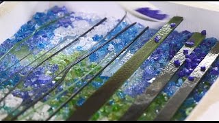 Open Studio Fusing a Glass Landscape with Alice Benvie Gebhart [upl. by Cassy]