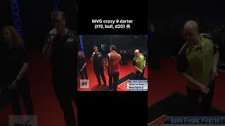 UNBELIEVABLE MVG 9 darter 🎯🔥 darts mvg [upl. by Vil]