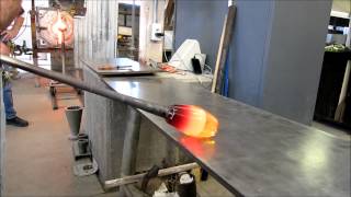 A Glassblowing Class Demo  Half Round bowl [upl. by Lebazi887]