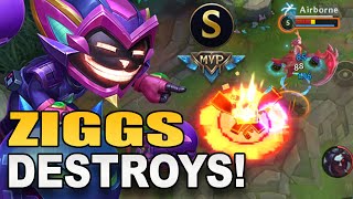 BLOW THEM UP 🤭  Ziggs Mid Lane Gameplay [upl. by Idnahc812]