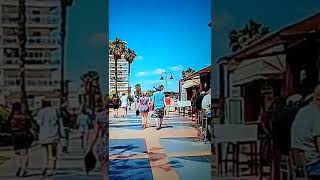 La Carihuela beach promenade walk May 13 2022 76° Beautiful afternoon Torremolinos [upl. by Decamp]