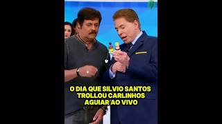 O Dia que Silvio Santos Trollou Carlinhos Aguiar Ao Vivo [upl. by Eitirahc]