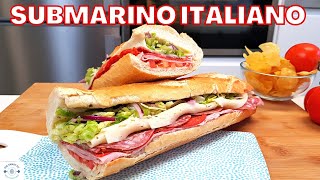 Italian SUB SANDWICH en español  BOCADILLO de SUBWAY hecho en casa  Submarino [upl. by Eillam884]