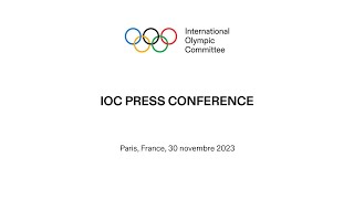 IOC EB Press Conference  day 2 French [upl. by Ettenauq]