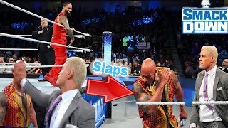 Finally  Cody Rhodes Slaps the Rock On SmackDown Today highlights 🤕 [upl. by Asuncion881]