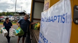 Fincastle Church collecting supplies for North Carolina [upl. by Anertak]