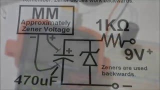 Zener diode voltage rating test circuit and general zener diode tutorial for DIY [upl. by Bonar]