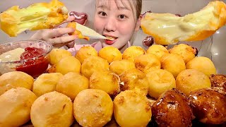 ASMR Fried Cheese Ball【Mukbang Eating Sounds】【English subtitles】 [upl. by Rednasxela]