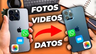 Como Pasar TODOS LOS DATOS de un iPhone a otro iPhone sin perder tus fotos y videos [upl. by Bible219]