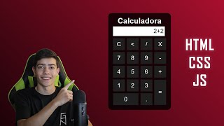 Como Criar uma SIMPLES CALCULADORA com HTML CSS e JAVASCRIPT [upl. by Suhcnip591]