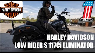 Low Rider S 117Ci Vance and Hines Eliminator 300 Slipons Exhuast Sound [upl. by Anahc]