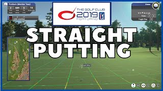 How to Turn on quotSTRAIGHT PUTTINGquot on TGC 2019 Golf Simulator [upl. by Otineb]