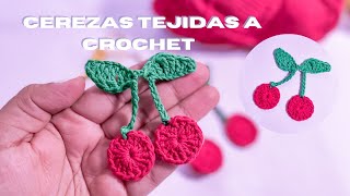 🍒Tutorial Cerezas tejidas a crochetCrochet cherrys 🧶 [upl. by Aderfla240]