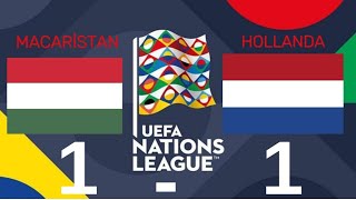 Macaristan  Hollanda  UEFA Uluslar Ligi Maç Özeti [upl. by Ainatnas447]