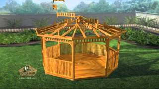 Octagon Precut Gazebo Assembly Animation [upl. by Lilybel871]