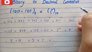 Binary to Decimal conversion Binary to Decimal in urdu mathematicschampion [upl. by Warder]