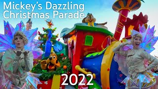 4K Mickey’s Dazzling Christmas Parade  Central Plaza 2022  Disneyland Paris [upl. by Rednal]