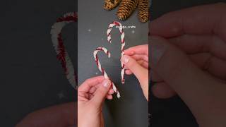 Zuckerstange Deko DIY 🎄✨️shorts basteln christmas xmas weihnachten crafts [upl. by Ellehcer]