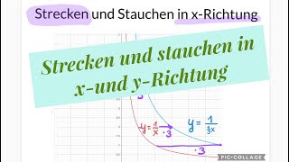 Funktionsgraphen in xRichtung und yRichtung strecken und stauchen [upl. by Thorlay]