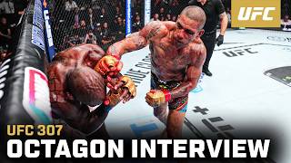 Alex Pereira Octagon Interview  UFC 307 [upl. by Maidie]