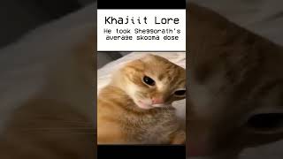 Khajiit Lore vs Alessian Order elderscrolls funny lore meme memes skyrim cat games chad [upl. by Nniuq321]