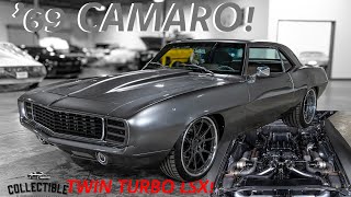 1300HP TWIN TURBO LSX 1969 Chevrolet Camaro Restomod Review [upl. by Adnilram867]