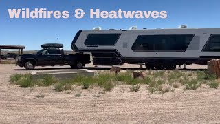 Surviving Wildfires And Heatwaves Week 2 Rv Adventure From Flagstaff To Las Vegas [upl. by Einnaj216]