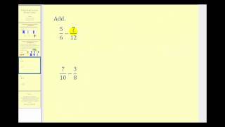 Subtracting Fractions Introduction  Positive Only [upl. by Sug]