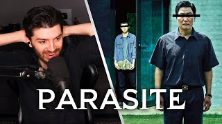 Parasite 2019 Reaction  First Time Watching [upl. by Lyrrehs171]