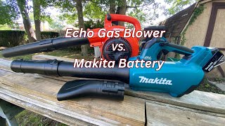 Mikita Blower XBU03 vs Echo Gas Blower [upl. by Eiro]