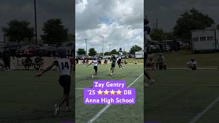 4 ⭐️ CB Zay Gentry is Already Making Plays for Anna HS 👀🔥 football [upl. by Brindle977]