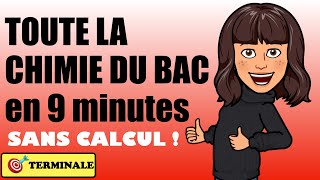 TOUT LE PROGRAMME de CHIMIE en 9 mn  Lessentiel à retenir pour le bac [upl. by Popper448]