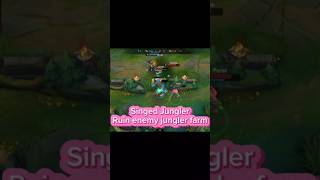 Singed Jungler Ruined enemy jungler farm wildrift singedwr singedwildrift [upl. by Turino]