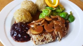 Vegan Weihnachten  Bratensoße Knödel Rotkohl Rezept [upl. by Nayab]