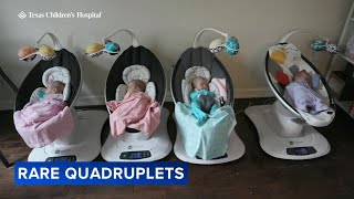 Identical quadruplet sisters meet their brothers for the 1st time [upl. by Aicemak]