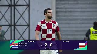 PES 2021  Chorwacja  Polska  Liga Narodów 2024 [upl. by Zilber307]