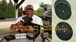 Chronograph Garmin vs ProChrono Gorilla 300Blackout Subsonic vs Reloads Accuracy Test [upl. by Erdda]