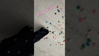 Easy way to collect scattered beads youtubeshorts trending handmade diy [upl. by Tiossem]